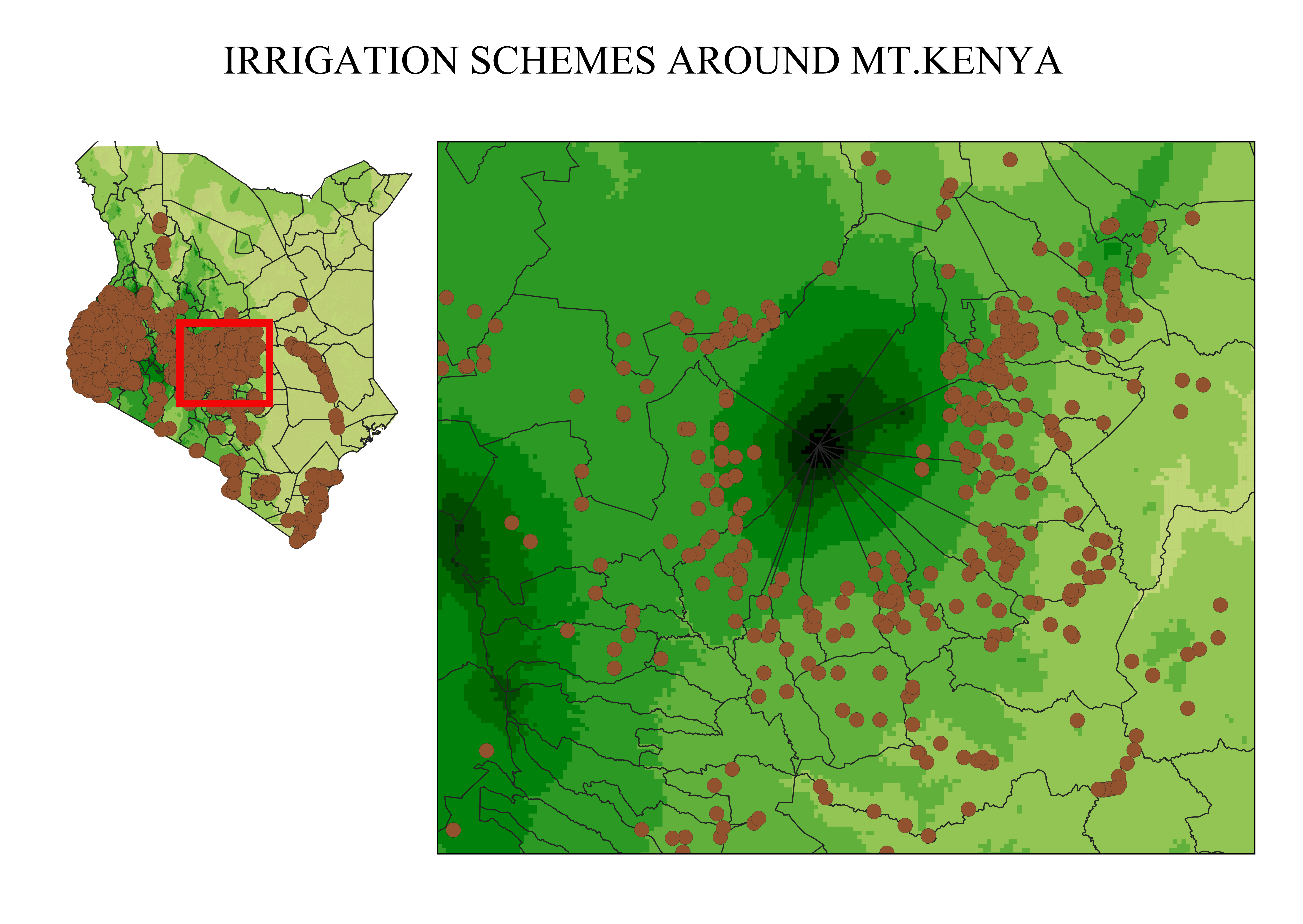 Community members at Ngong Hills tree planting